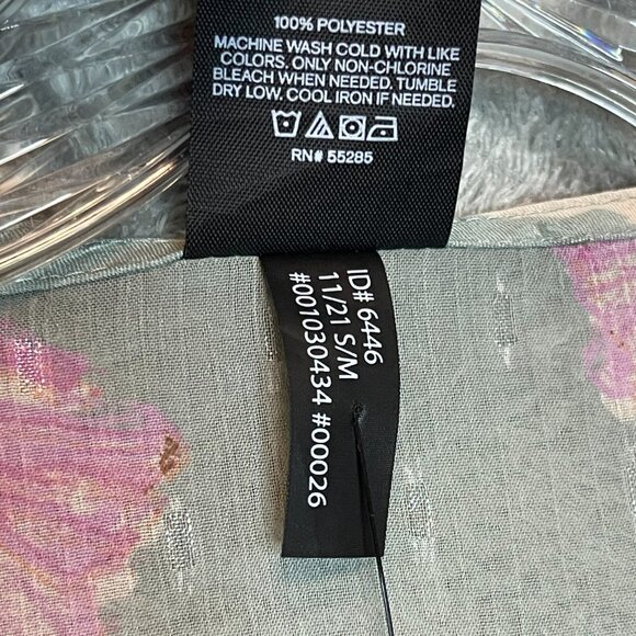 Express Women Light Chiffon Floral Girly Bloomcore Boho Maxi Wrap Cover Up Small - Picture 13 of 14